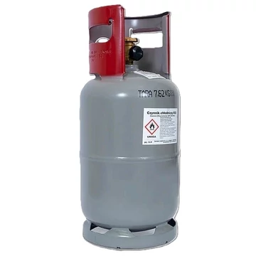 Hűtőközeg palack 12,3L/42bar acél 2utas/2 szelep