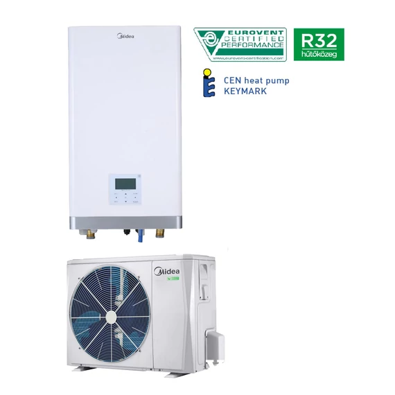 Midea hőszivattyú MHA-V12W/D2RN8-B osztott 12KW