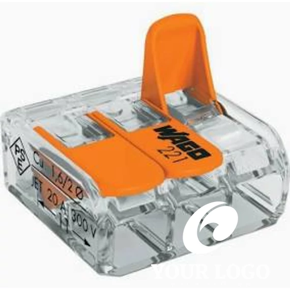 Wago 3*1,5 átlátszó, oldható 50db/csomag