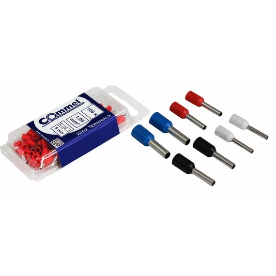 Commel szigetelt érvéghüvely 1,5mm2 100db/csomag