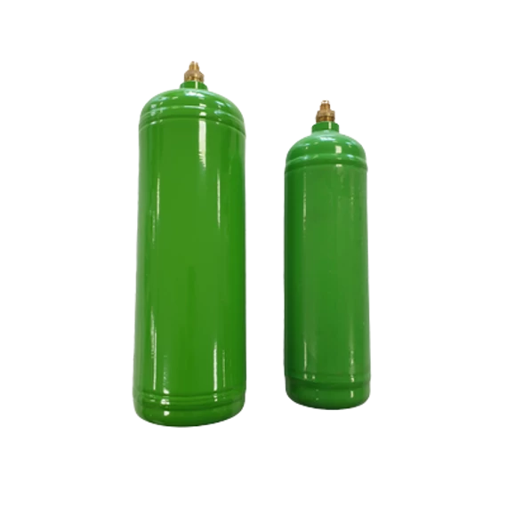 Hűtőközeg palack 61L/42bar acél 2utas/1 csatl.