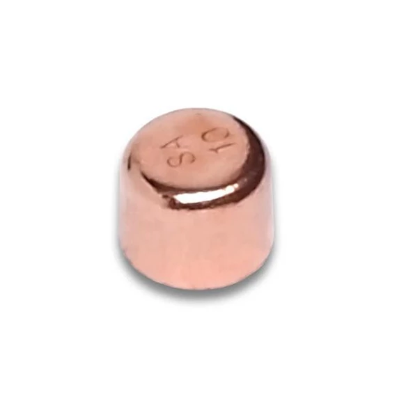 Vörösréz zárókupak 6mm