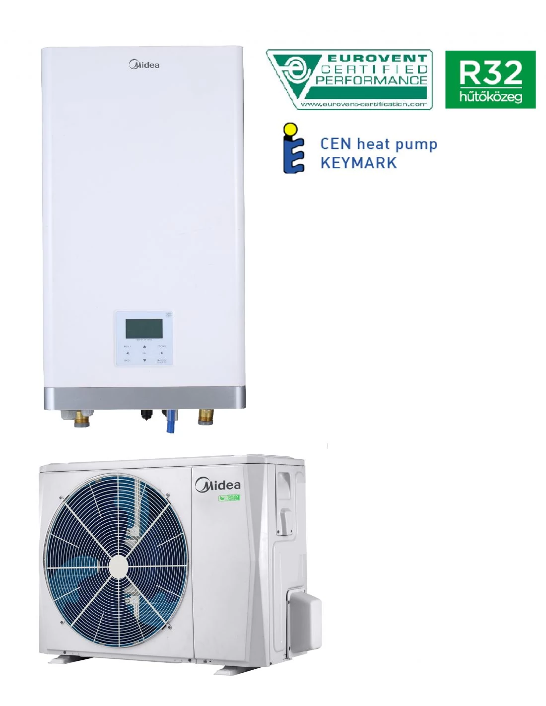 Midea hőszivattyú MHA-V12W/D2RN8-B osztott 12KW