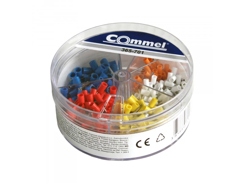 Commel szigetelt érvéghüvely szett 400db/csomag