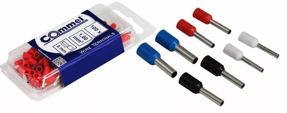 Commel szigetelt érvéghüvely 1,5mm2 100db/csomag